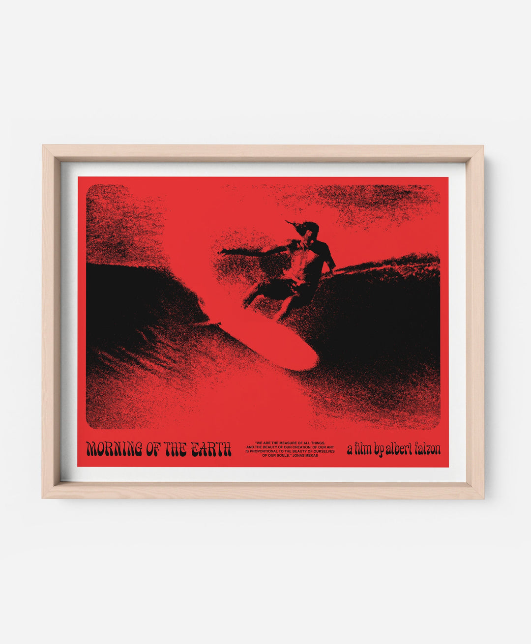 Screen Printed 16x20" Red Duotone Cutback Poster